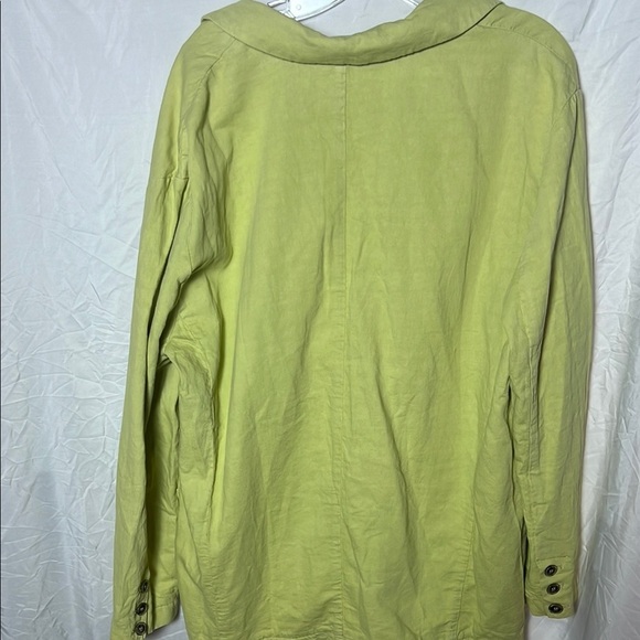 Free People Simply Perfect Blazer Size Medium Linen Blend Oversized Slouchy - Picture 7 of 14